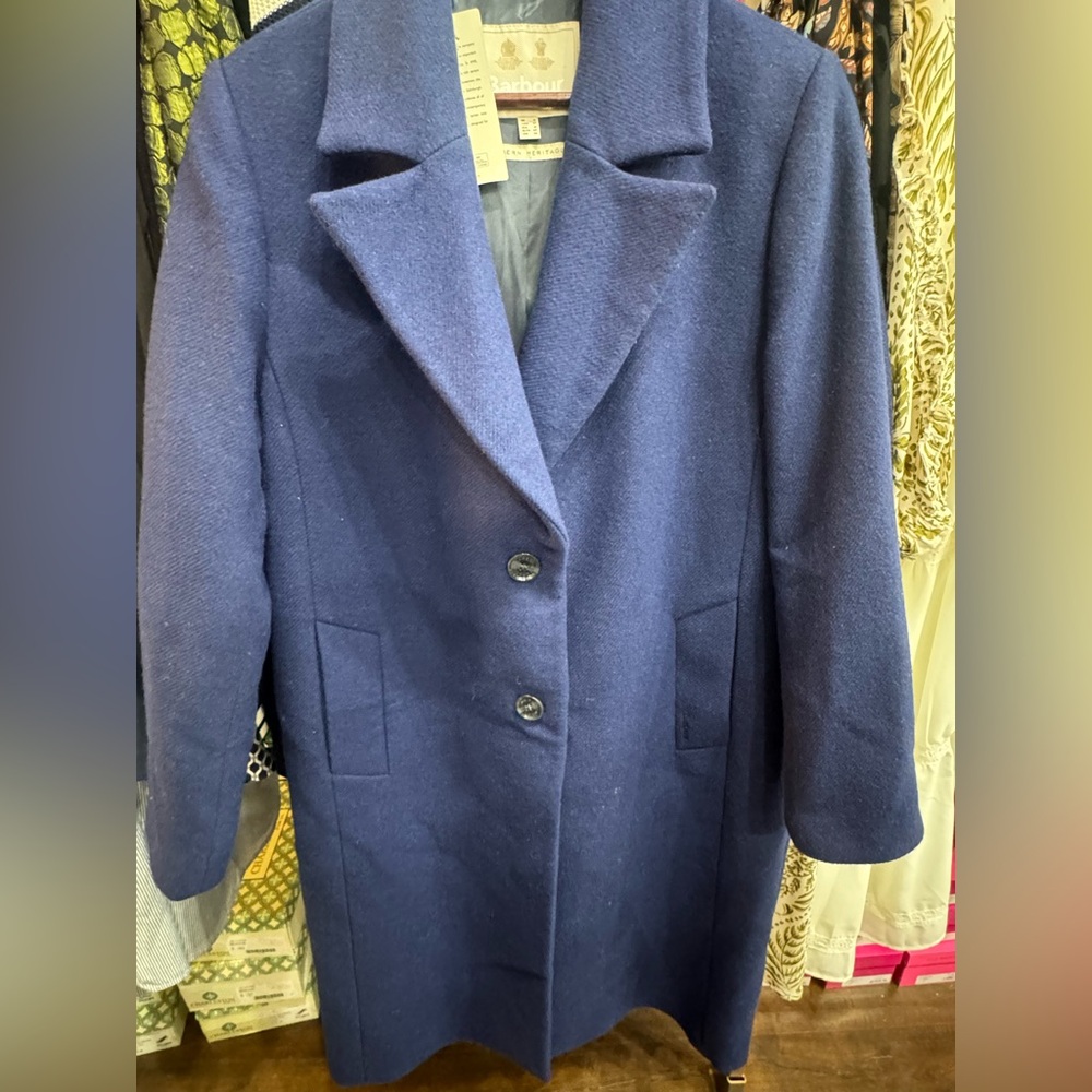 Barbour Classic Navy Pea Coat